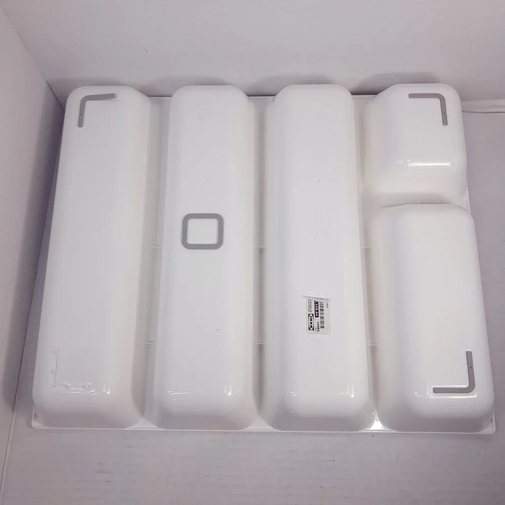 IKEA VARIERA Kitchen Utensil Flatware Tray‎ white Plastic Silverware organizer